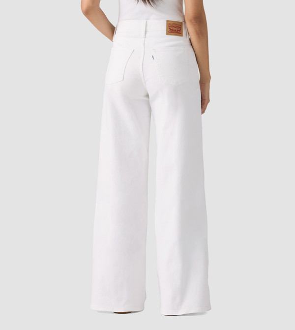 Levi's  Clothing - White Wide Leg Jeans