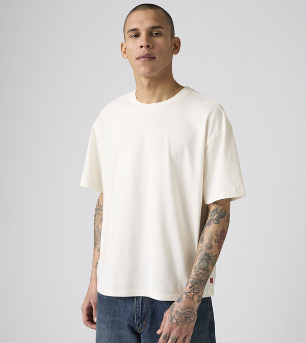 ليفايز iftar-ready - بيج Round Neck T-Shirts