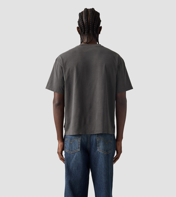 Levi's  Clothing - Grey Round Neck T-Shirts