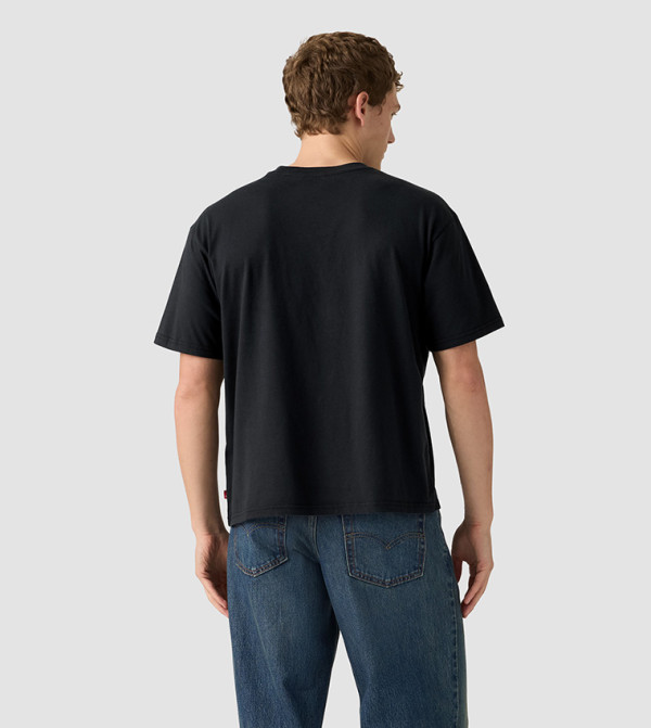 ليفايز ﺮﺟﺎﻟ - أسود Round Neck T-Shirts