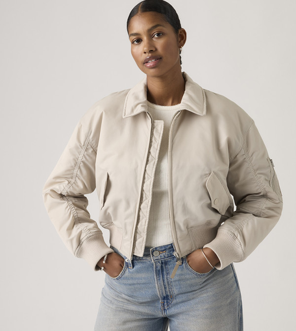 Levi's  Casual Jackets - Cream Casual Jackets