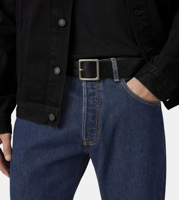 ليفايز  أحزمة - أسود Leather Belts