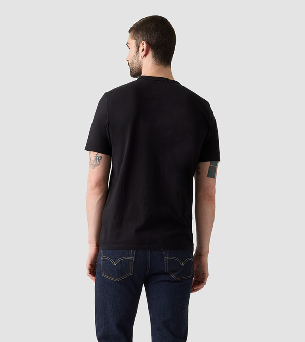ليفايز  ملابس - أسود Round Neck T-Shirts