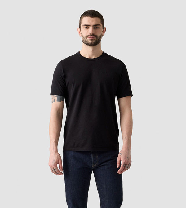 ليفايز  ملابس - أسود Round Neck T-Shirts