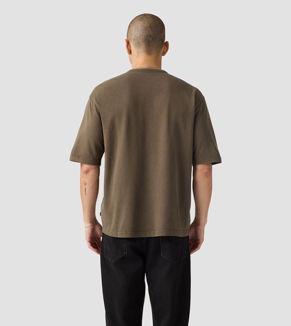 Levi's  Round Neck T-Shirts - Brown Round Neck T-Shirts