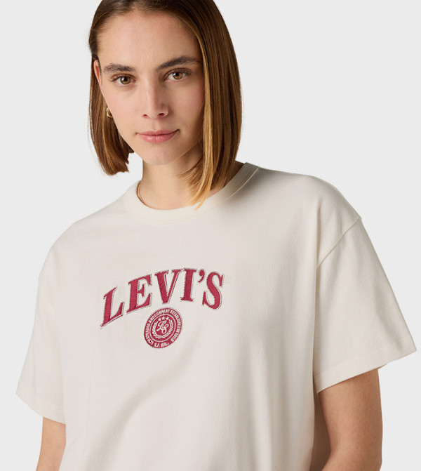 Levi's  Casual T-Shirts - White Short Sleeve T-Shirts