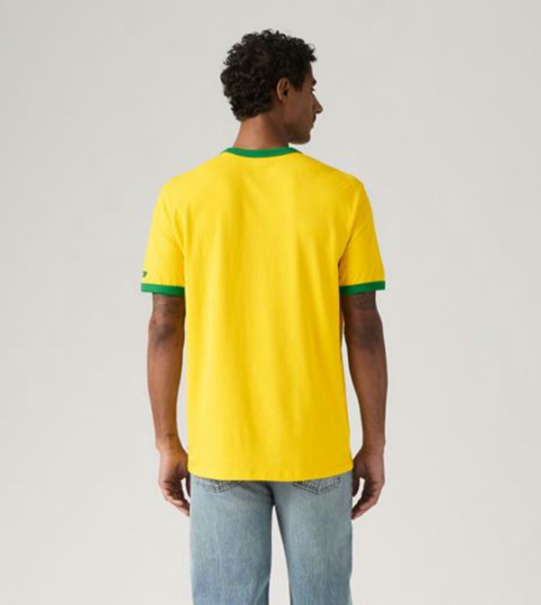 ليفايز  ملابس - أصفر Round Neck T-Shirts