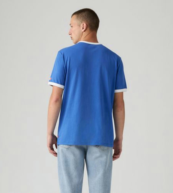 ليفايز  ملابس - أزرق Round Neck T-Shirts
