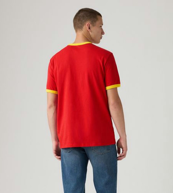 ليفايز  ملابس - أحمر Round Neck T-Shirts