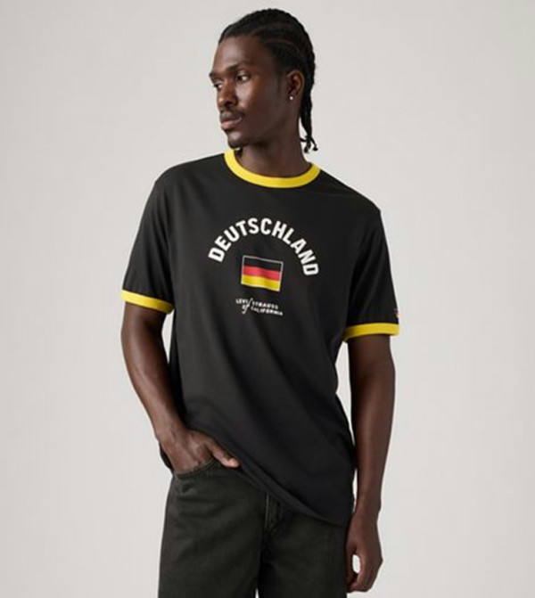 ليفايز  ملابس - أسود Round Neck T-Shirts