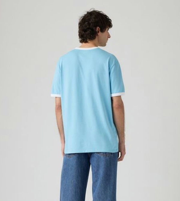 ليفايز  ملابس - أزرق Round Neck T-Shirts