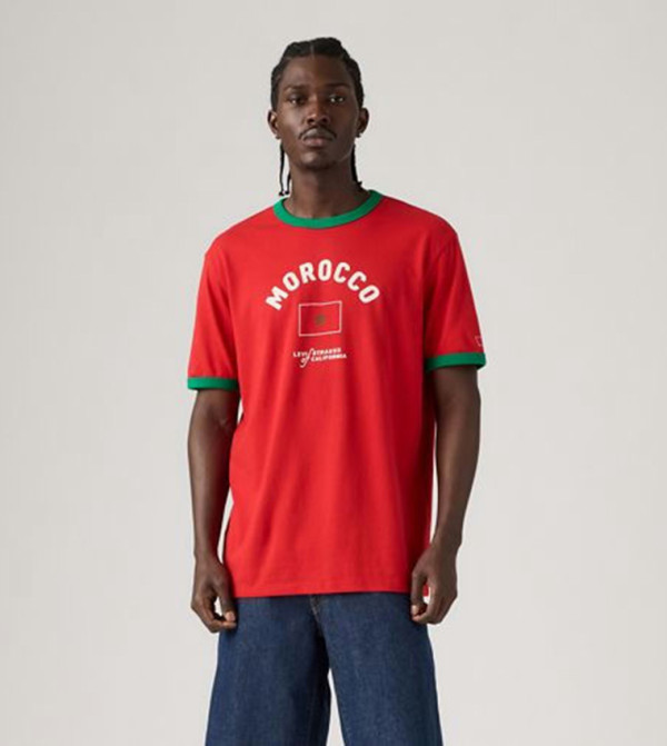 ليفايز ليفايز - أحمر Round Neck T-Shirts