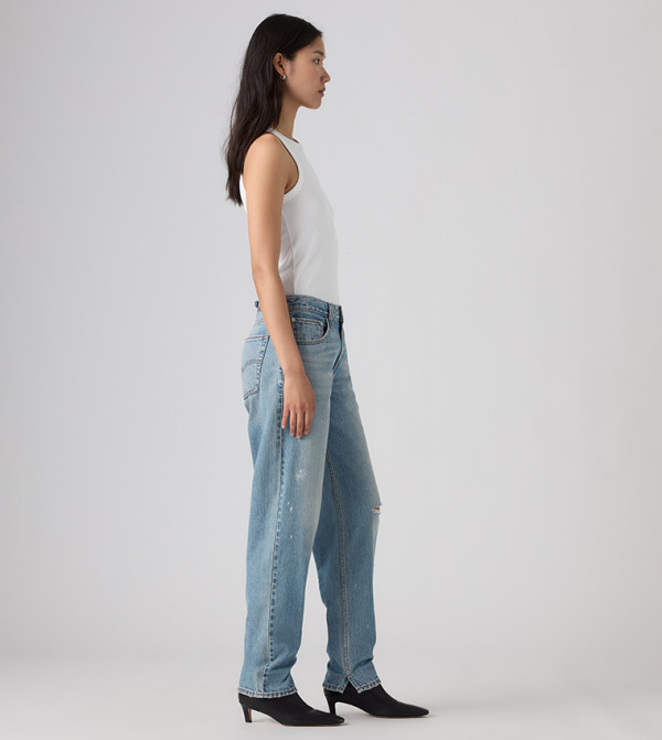 ليفايز  بناطيل جينز - أزرق Boyfriend jeans