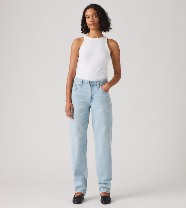 ليفايز  بناطيل جينز - أزرق Boyfriend jeans