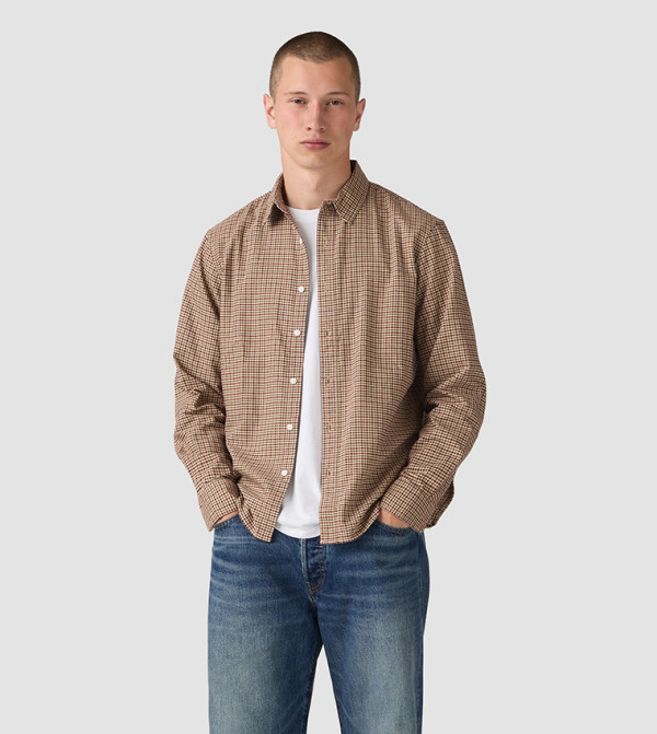 Levi's  Casual Shirts - Brown Long Sleeves