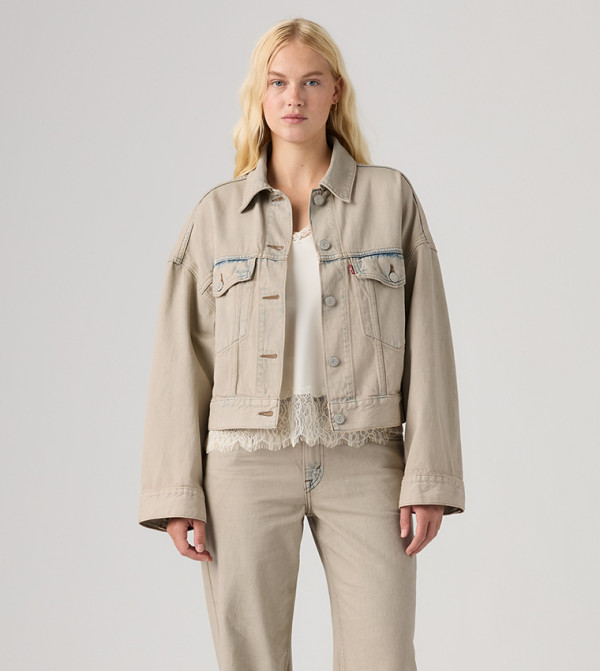 Levi's  Denim Jackets - Beige Denim Jackets