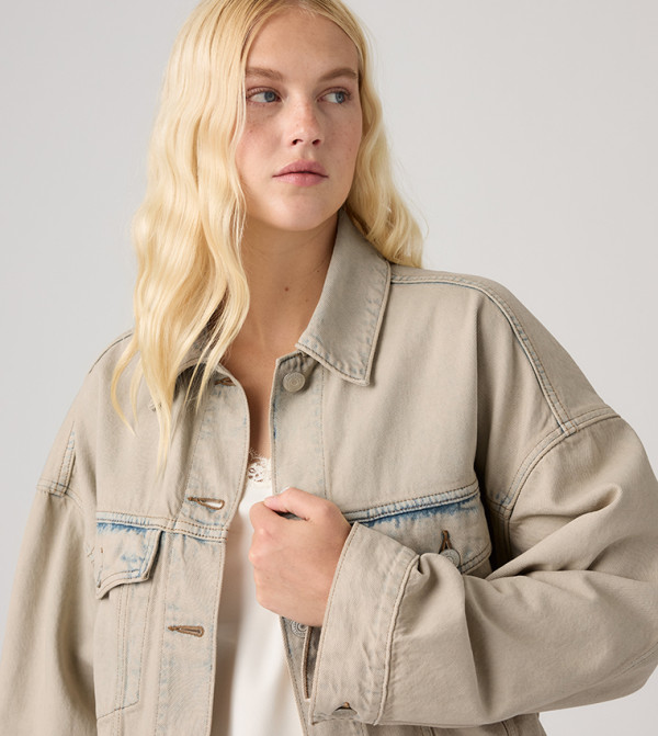 Levi's  Denim Jackets - Beige Denim Jackets