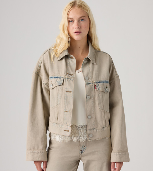 Levi's  Denim Jackets - Beige Denim Jackets