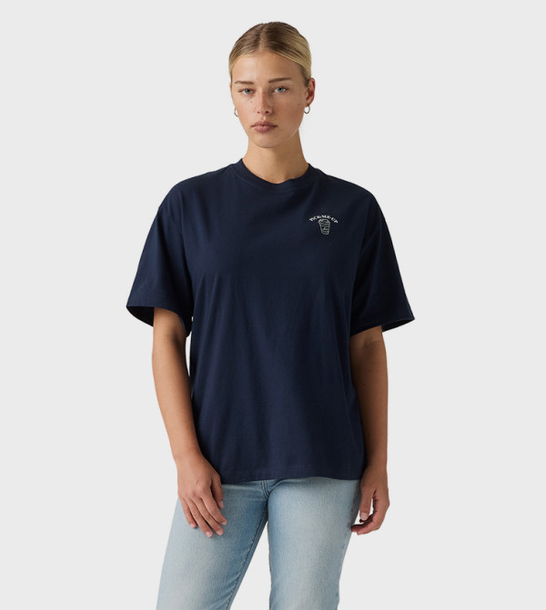 Levi's  Clothing - Navy Short Sleeve T-Shirts