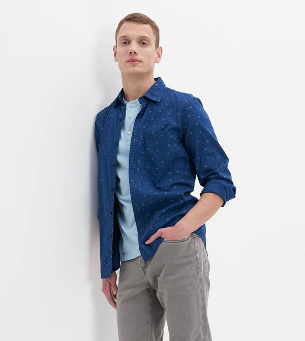 American Eagle  - Blue Casual Shirts
