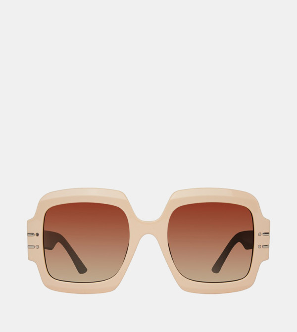 Steve Madden Steve Madden - Beige Square Sunglasses