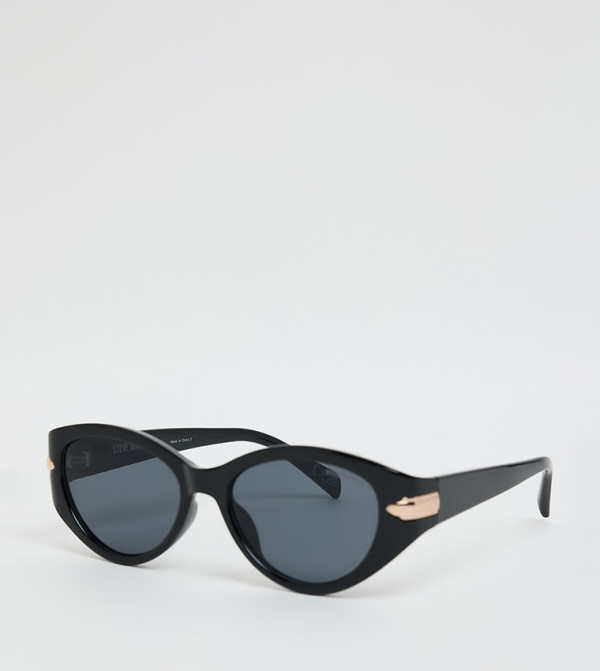 Steve Madden  Retro Sunglasses - Black undefined