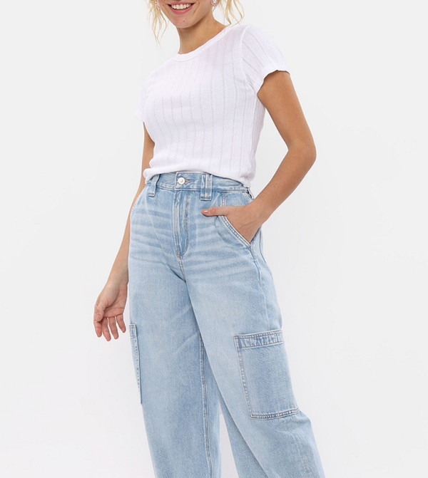 American Eagle  Flared Jeans - Blue Flared Jeans