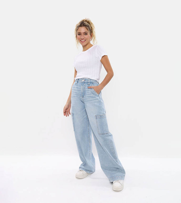 American Eagle  Flared Jeans - Blue Flared Jeans