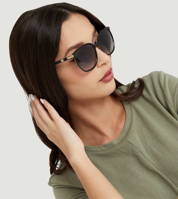 Charles & Keith  Square Sunglasses - Black Square Sunglasses