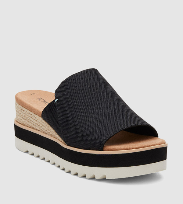 Toms Toms - Black Wedges