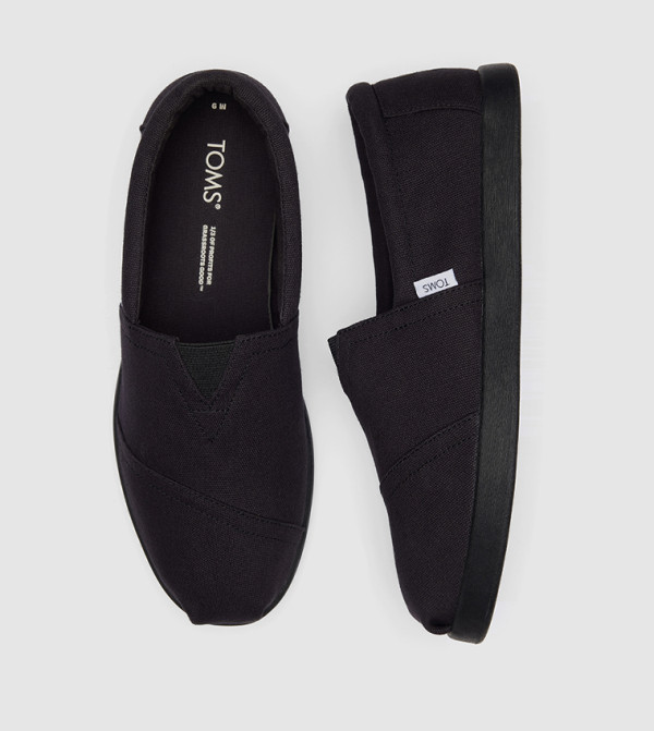 Toms Toms - Black Casual Slip-ons