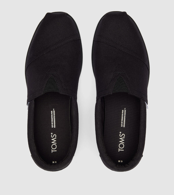 Toms Toms - Black Casual Slip-ons