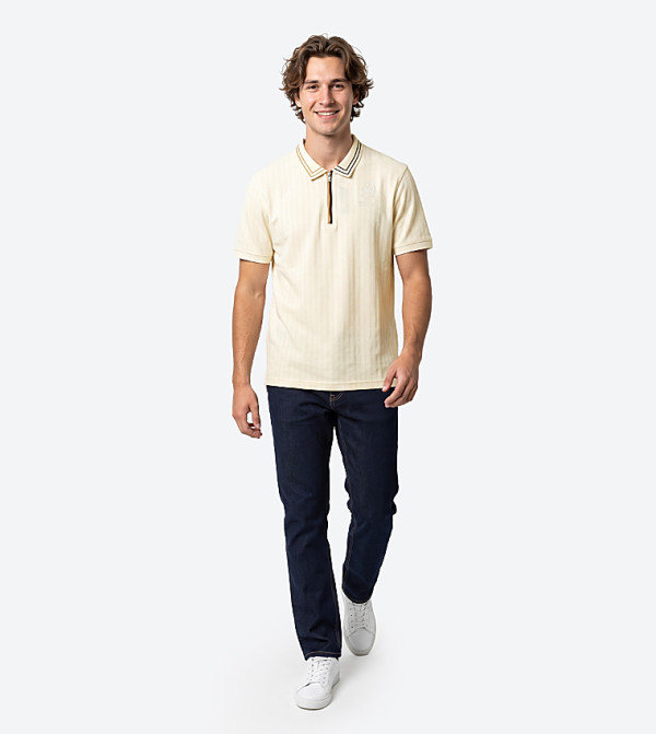 Beverly Hills Polo Club  Polo T-Shirts - Ivory Polo T-shirts