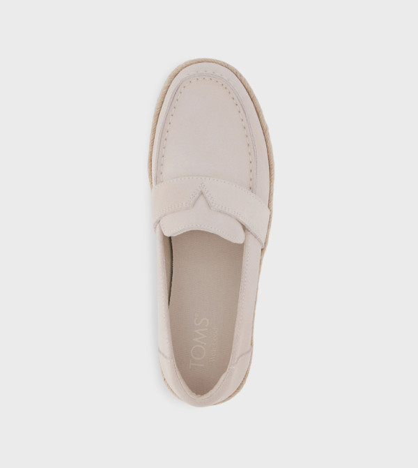 Toms Slip-Ons - Beige Espadrilles