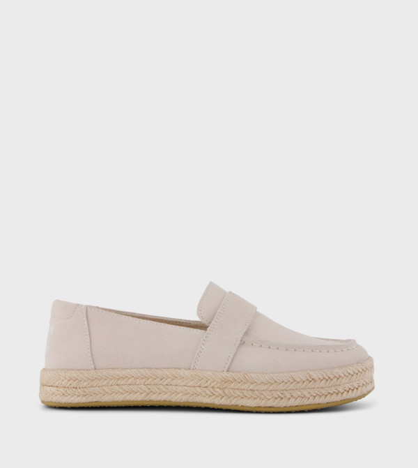 Toms Slip-Ons - Beige Espadrilles