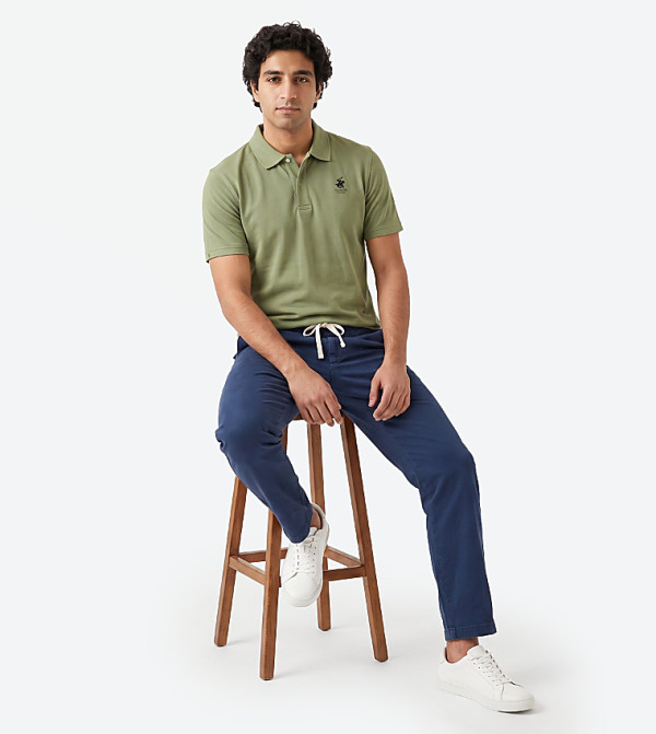Beverly Hills Polo Club Polo T-Shirts - Green Polo T-shirts