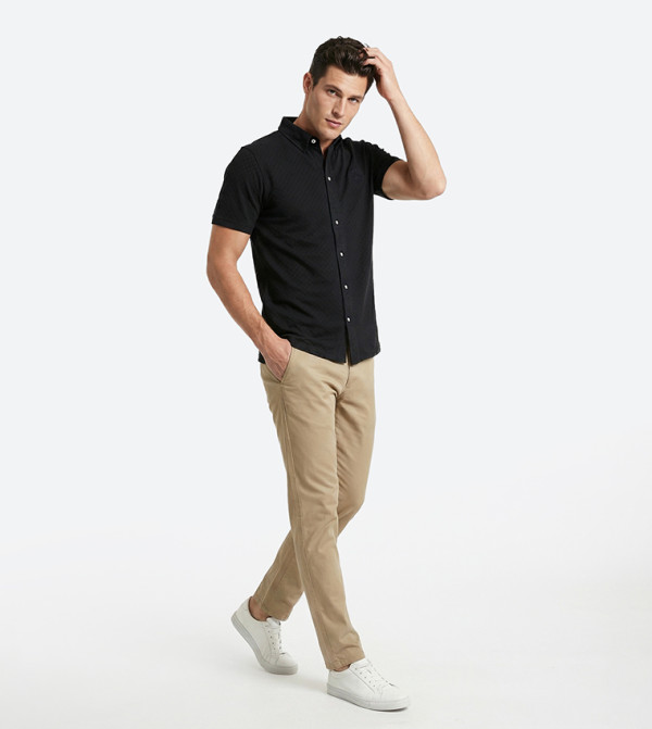 بيفرلي هيلز بولو كلوب  ملابس - أسود Short Sleeves