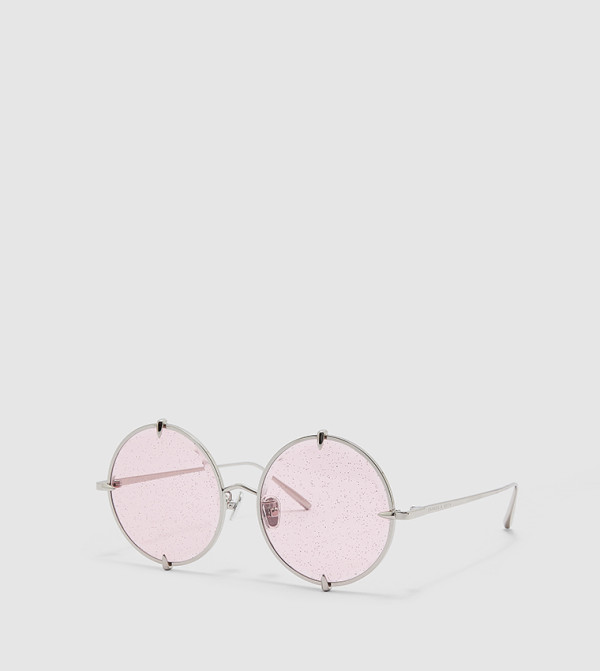 Charles & Keith  - Pink Round Sunglasses
