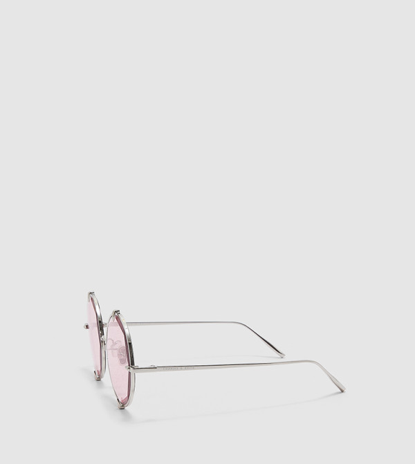 Charles & Keith  - Pink Round Sunglasses
