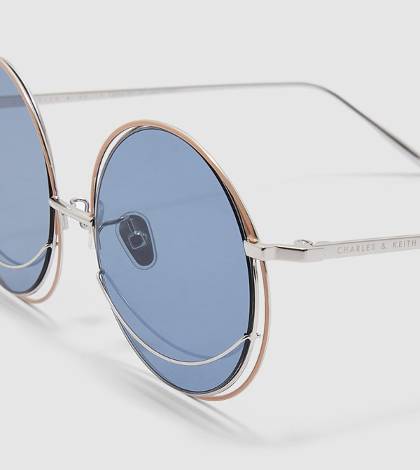 تشارلز آند كيث  دائرية - أزرق Round Sunglasses