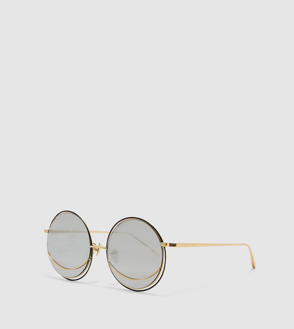 تشارلز آند كيث  دائرية - ذهبي Round Sunglasses