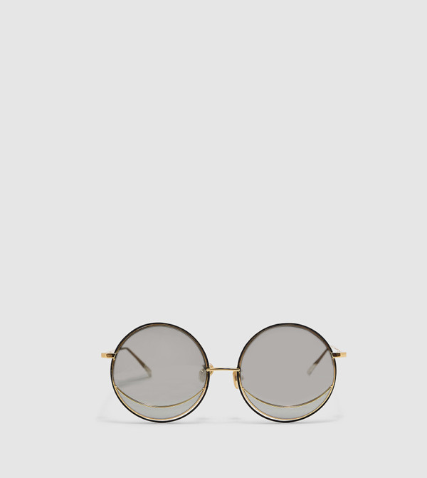 تشارلز آند كيث  دائرية - ذهبي Round Sunglasses