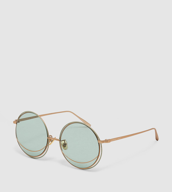 تشارلز آند كيث  دائرية - أخضر Round Sunglasses