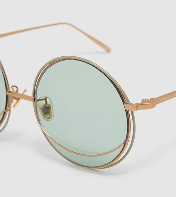 تشارلز آند كيث  دائرية - أخضر Round Sunglasses