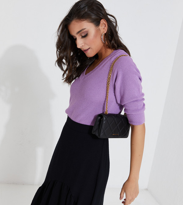 Charles & Keith  Small Leather Goods - Black Wallets