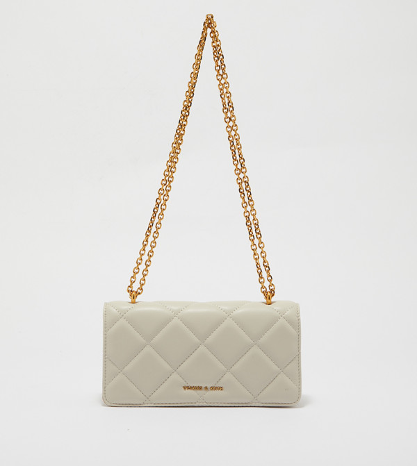 Charles & Keith Accessories - Cream Cross Body