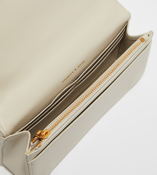 Charles & Keith Accessories - Cream Cross Body