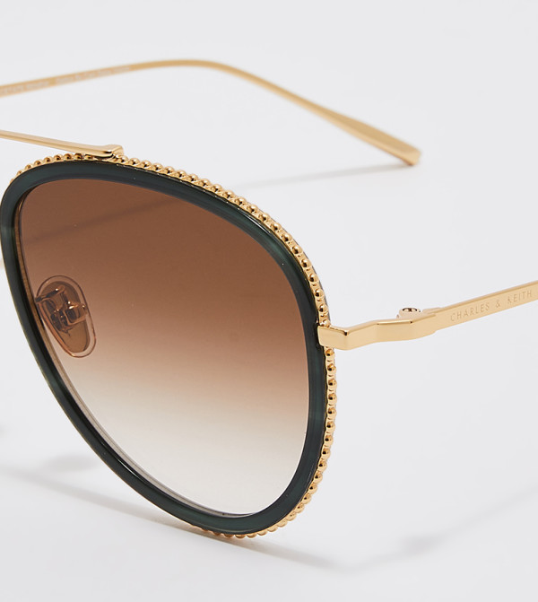 Charles & Keith Aviators - Brown Aviators