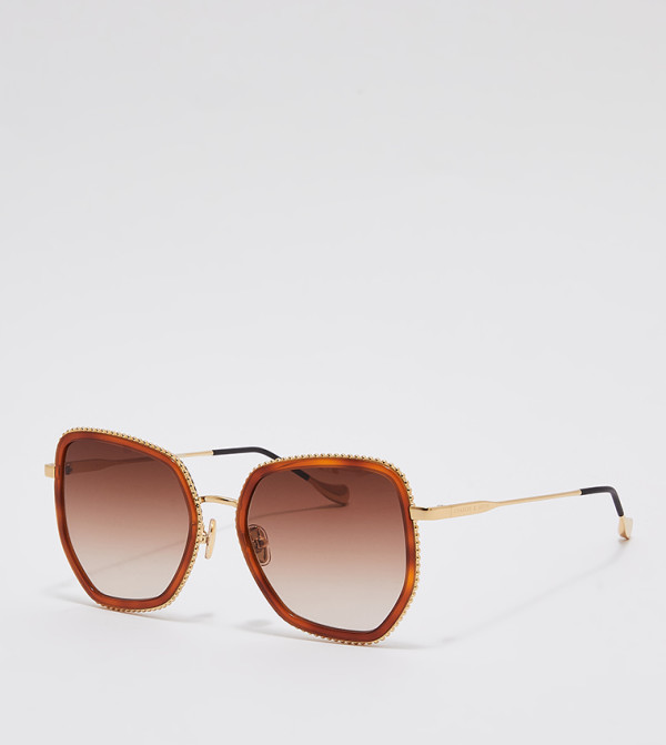 تشارلز آند كيث  نظارات الشمسية - بني  Round Sunglasses