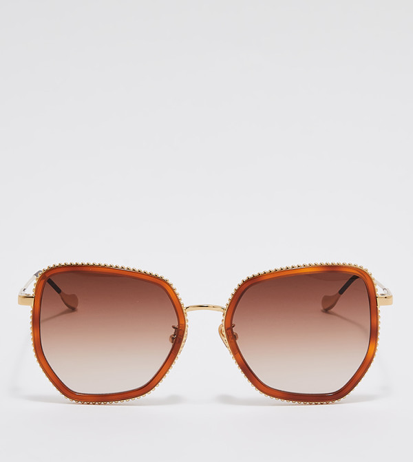 تشارلز آند كيث  نظارات الشمسية - بني  Round Sunglasses